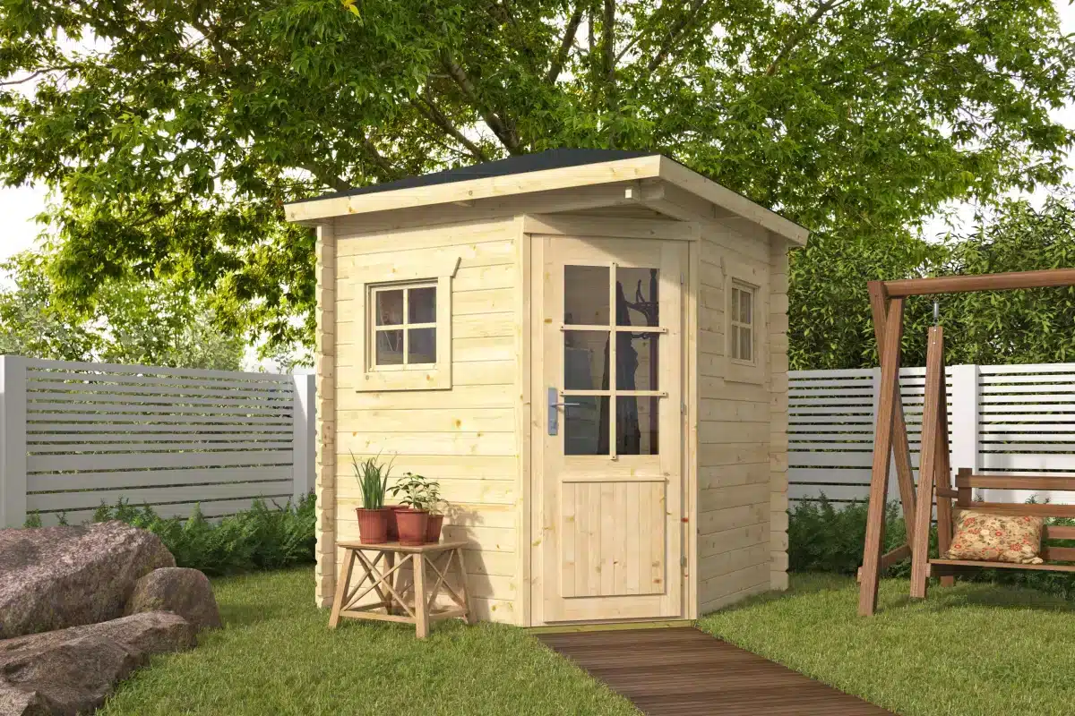 Blokhut – Tuinhuis Petra | 28 mm | onbehandeld