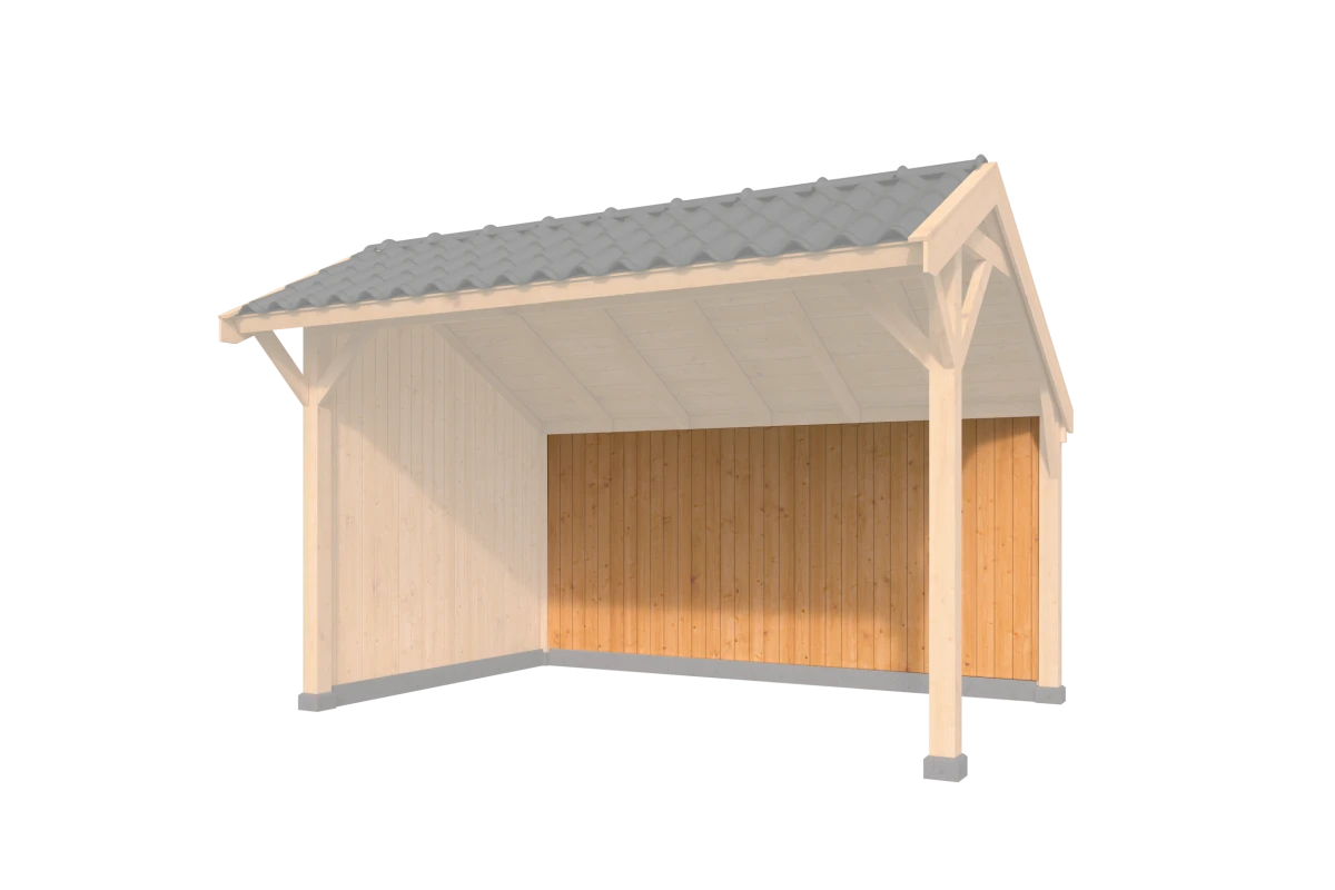 Verticale Wand Wisselsponning Type H Red Class Wood 400 x 120 cm