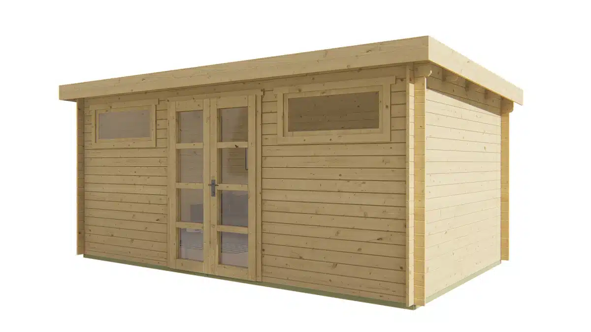 Blokhut – Tuinhuis Zerja | 28 mm | Red Class Wood geïmpregneerd