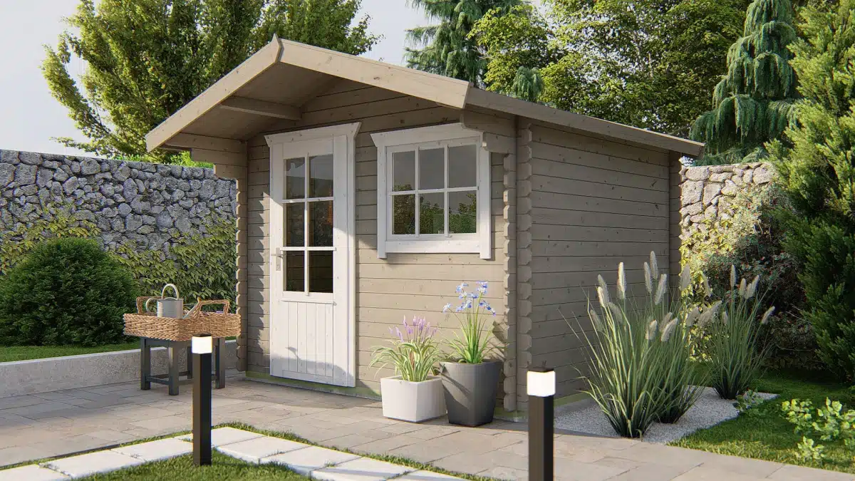 Blokhut – Tuinhuis Björn | 28 mm | vuren Red Class Wood geïmpregneerd