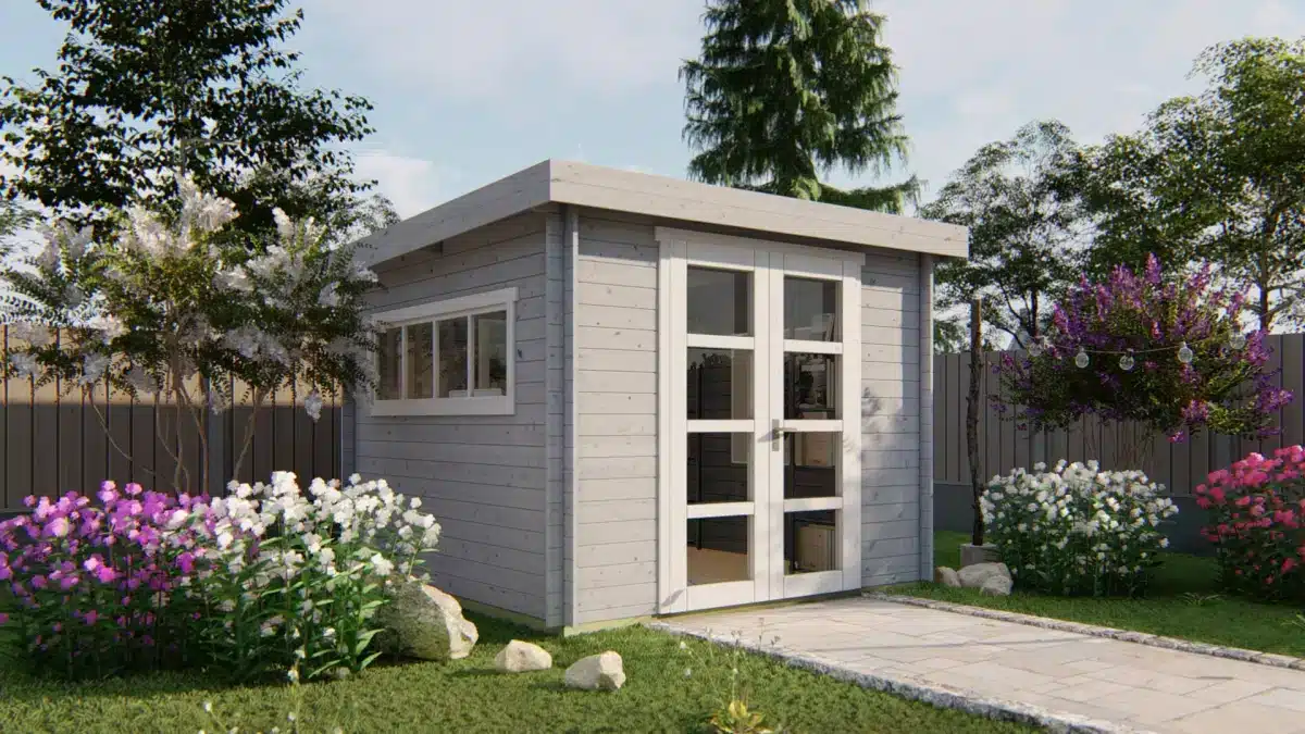 Blokhut – Tuinhuis Bodine | 28 mm | vuren Red Class Wood geïmpregneerd
