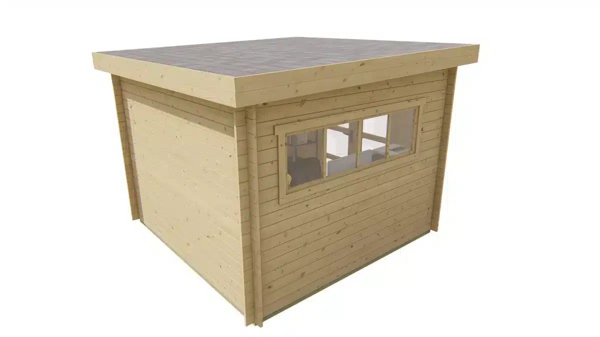 Blokhut – Tuinhuis Bodine | 28 mm | vuren Red Class Wood geïmpregneerd