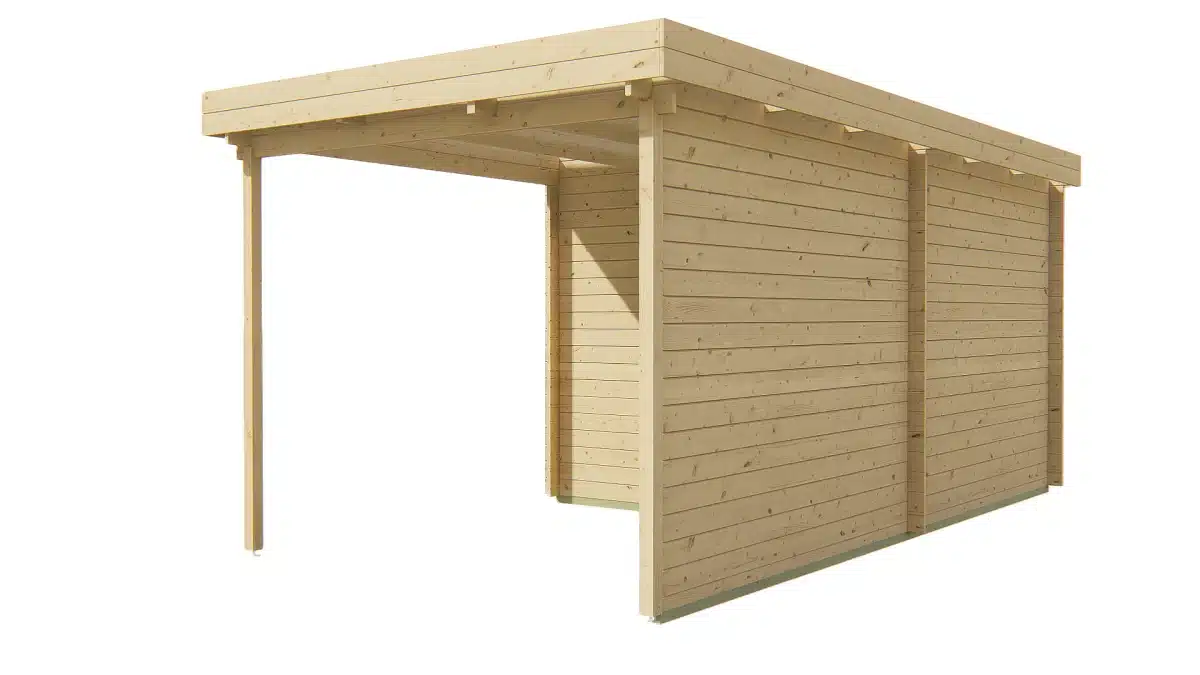 Blokhut – Tuinhuis Brenda | 28 mm | vuren Red Class Wood geïmpregneerd