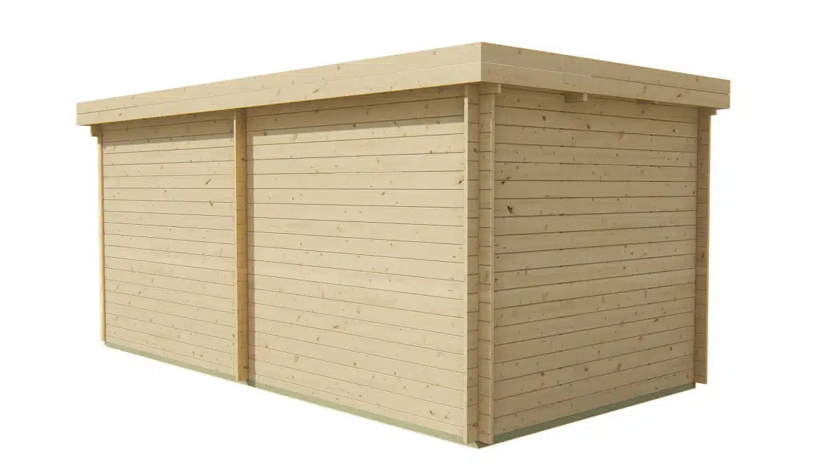 Blokhut – Tuinhuis Brenda | 28 mm | vuren honinggeel geïmpregneerd
