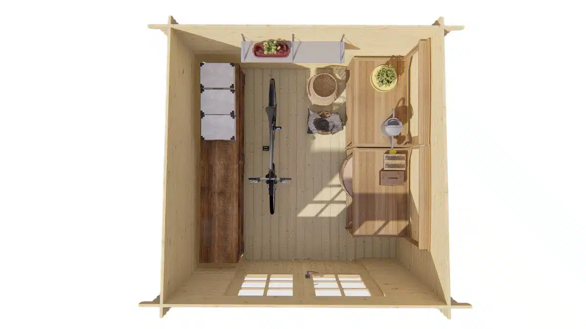 Blokhut – Tuinhuis Halvar | 28 mm | vuren Red Class Wood geïmpregneerd
