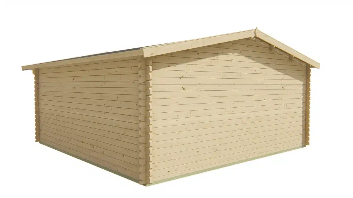 Blokhut – Tuinhuis Hendrick | 44 mm | vuren bruin geïmpregneerd