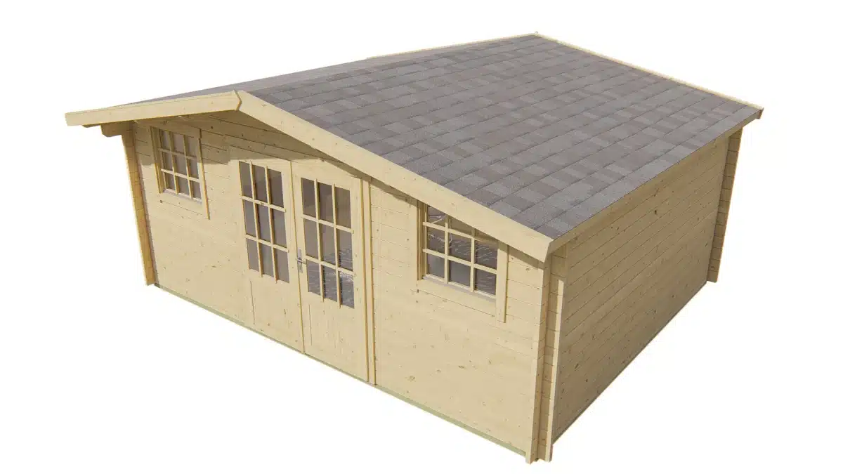 Blokhut – Tuinhuis Jackalyn | 40 mm | Red Class Wood geïmpregneerd