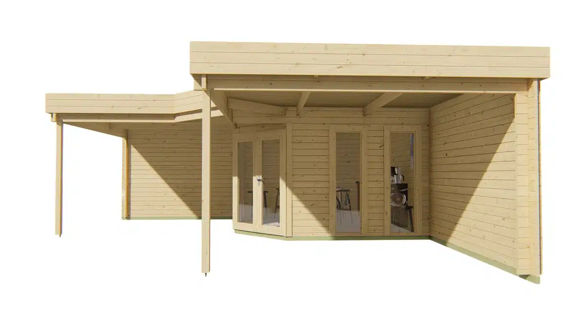 Blokhut – Tuinhuis Jutka | 44 mm | vuren Red Class Wood geïmpregneerd