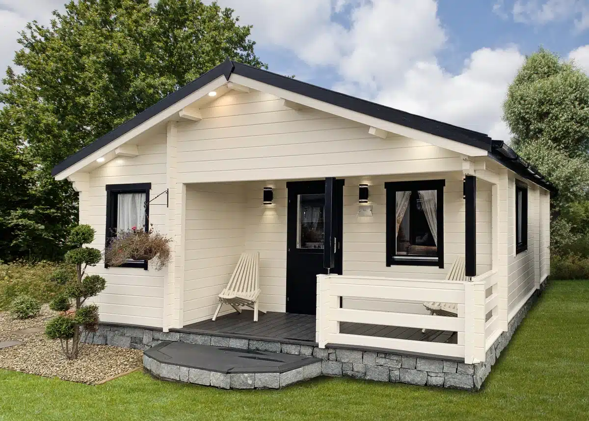 Blokhut – Tuinhuis Kay | 70 mm | vuren Red Class Wood geïmpregneerd