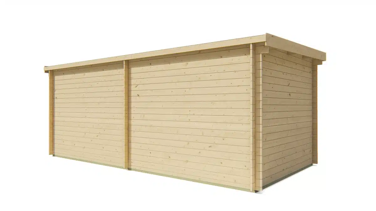 Blokhut – Tuinhuis Hasse | 28 mm | vuren groen geïmpregneerd