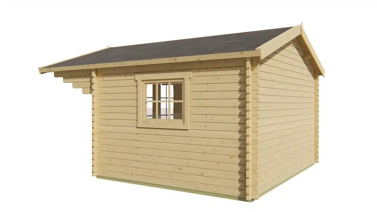 Blokhut – Tuinhuis Inglund | 44 mm | vuren groen geïmpregneerd