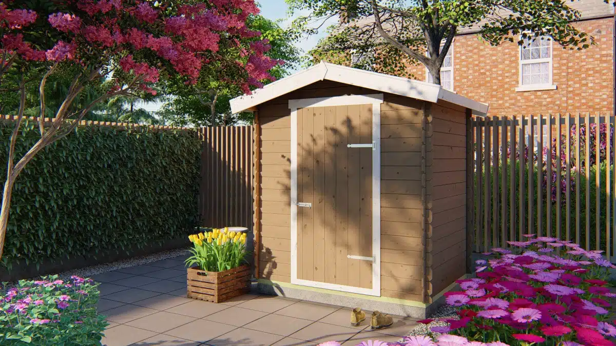 Blokhut – Tuinhuis Irina | 19 mm | vuren groen geïmpregneerd