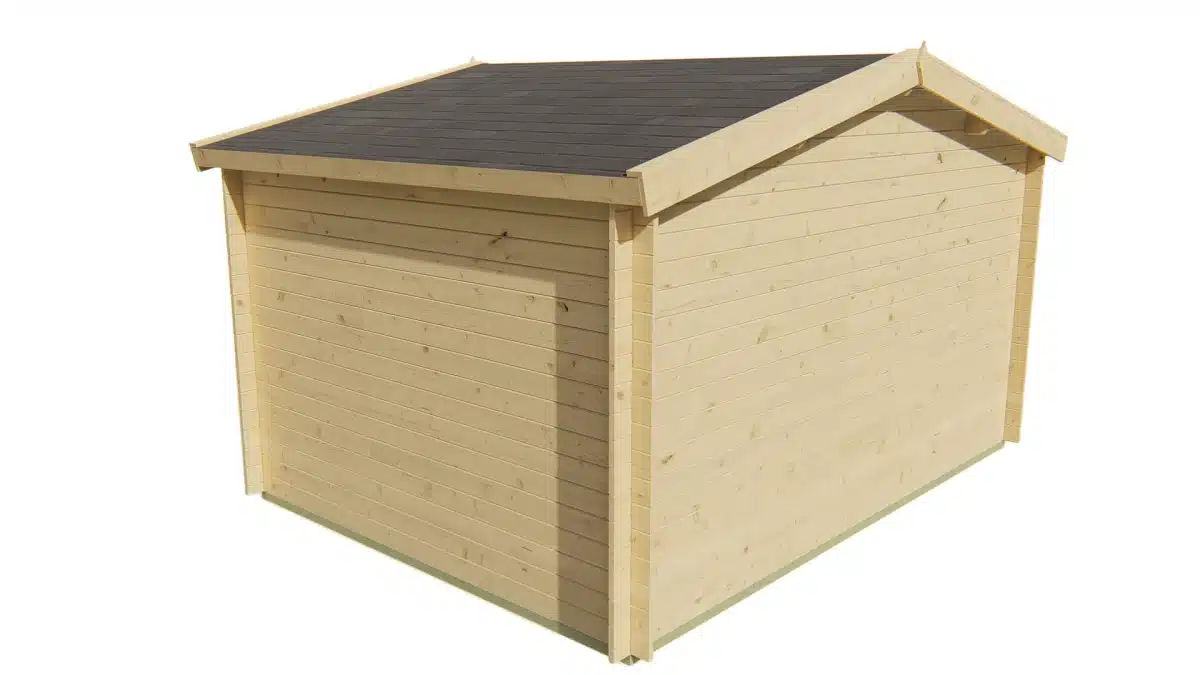 Blokhut – Tuinhuis Juha | 28 mm | vuren bruin geïmpregneerd