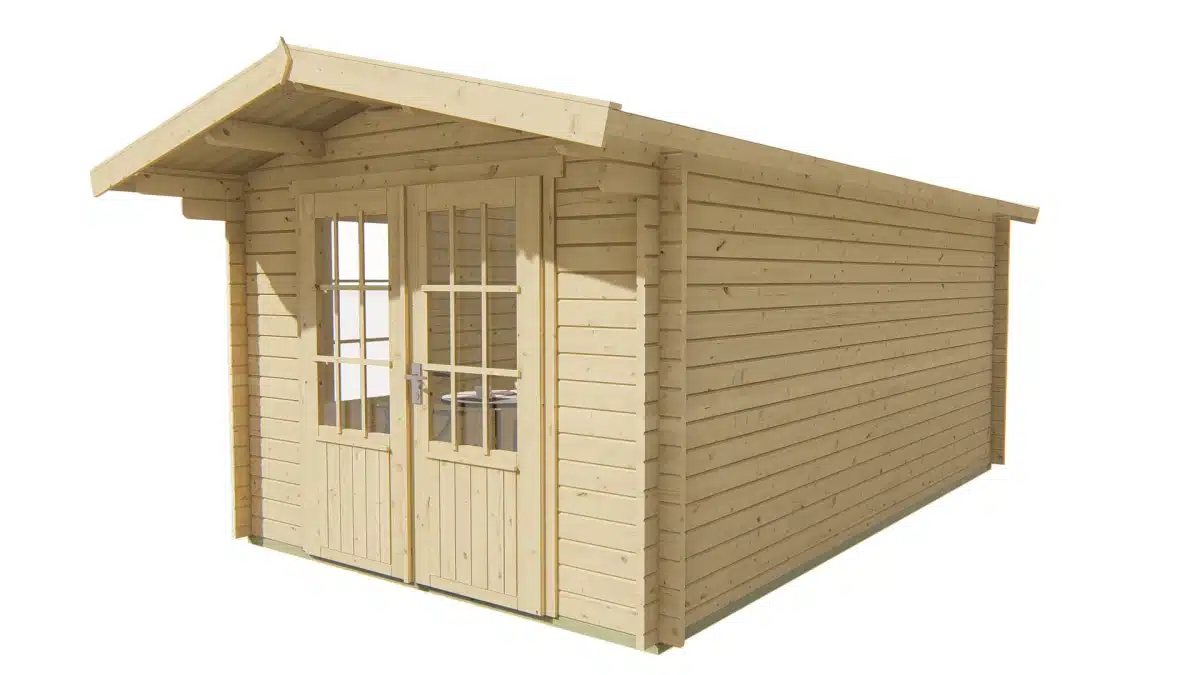 Blokhut – Tuinhuis Julia | 40 mm | vuren Red Class Wood geïmpregneerd
