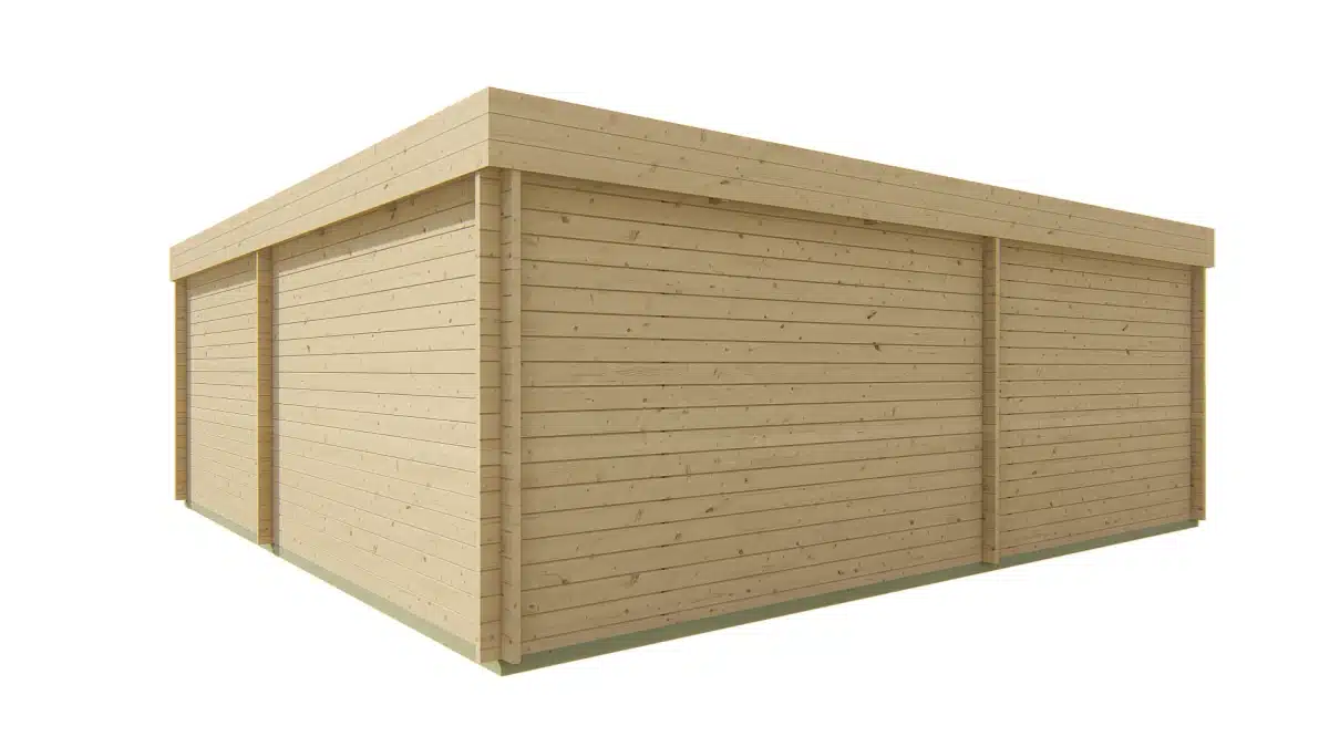 Blokhut – Tuinhuis Jutka | 44 mm | vuren groen geïmpregneerd