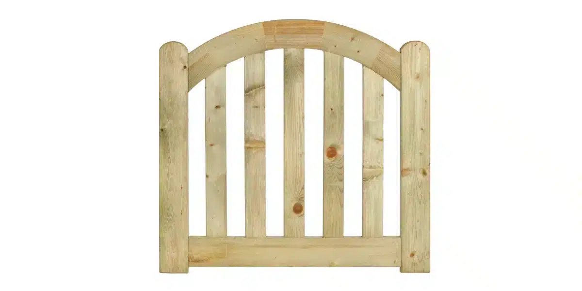 Tuinhekdeur grenen groen geïmpregneerd de Luxe 80 x 100 x D4 cm