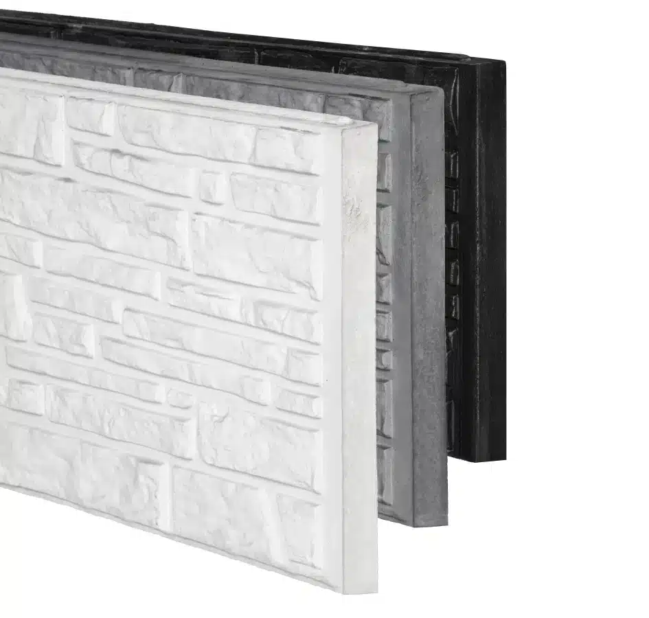 Berton©-motiefplaat smal antraciet gecoat H26 x D3,5 x L184 cm Rustico