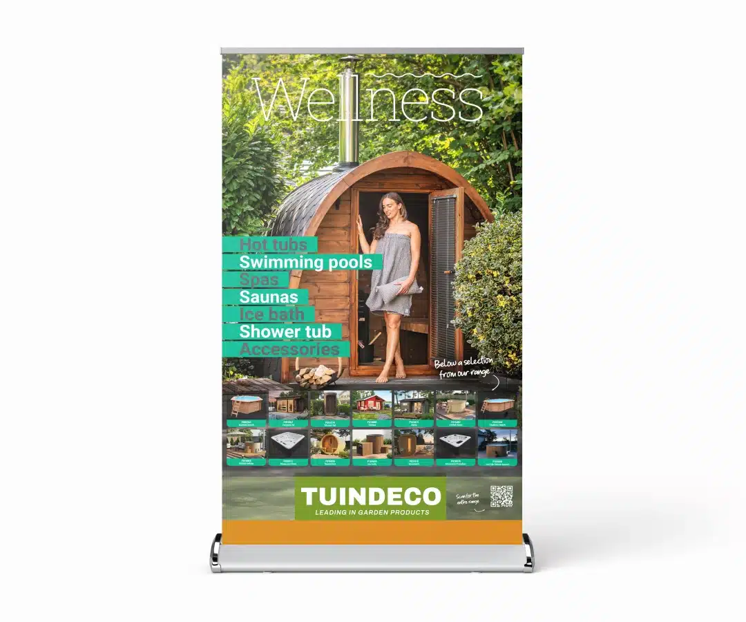 Roll-up banner Wellness (Engelstalig)