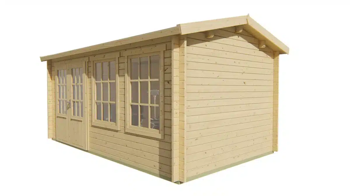 Blokhut – Tuinhuis Aiste | 40 mm | vuren onbehandeld