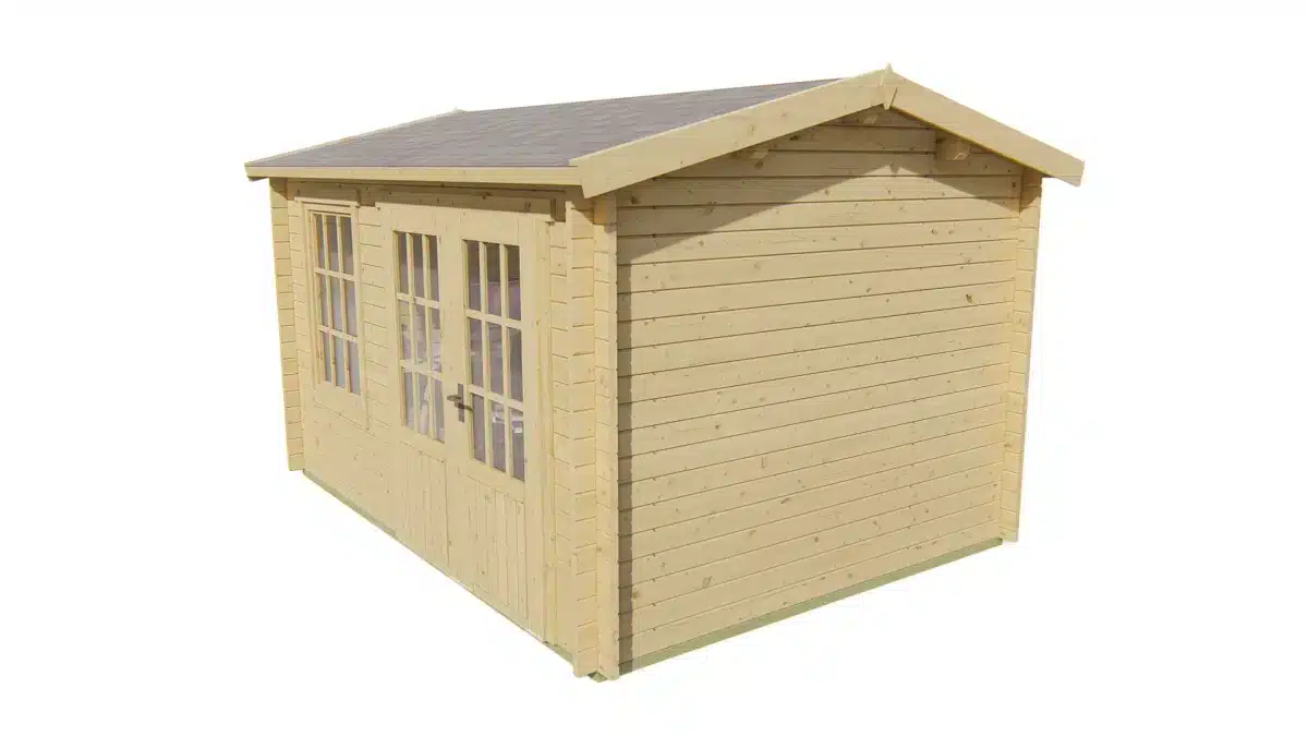 Blokhut – Tuinhuis Chloe | 40 mm | vuren onbehandeld