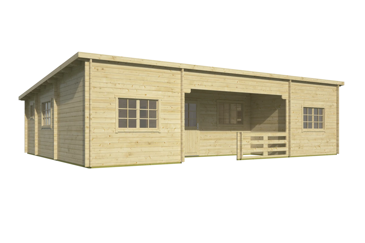 Blokhut – Tuinhuis Extremadura | 44 mm | onbehandeld