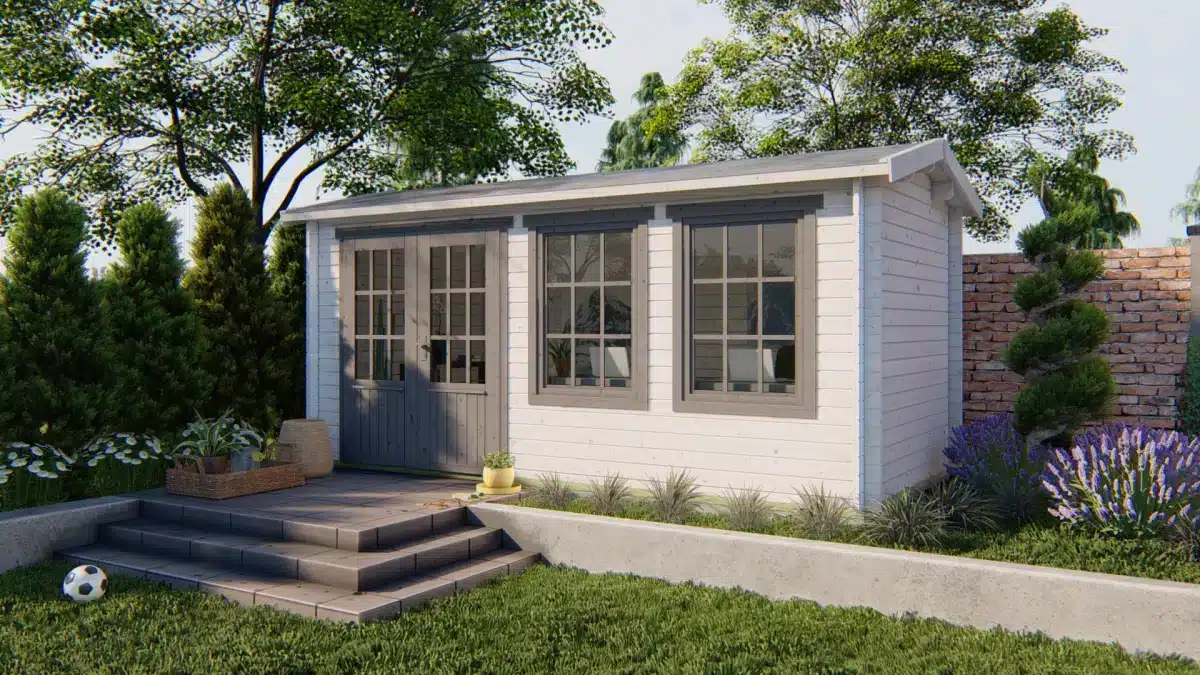 Blokhut – Tuinhuis Justine | 40 mm | vuren onbehandeld