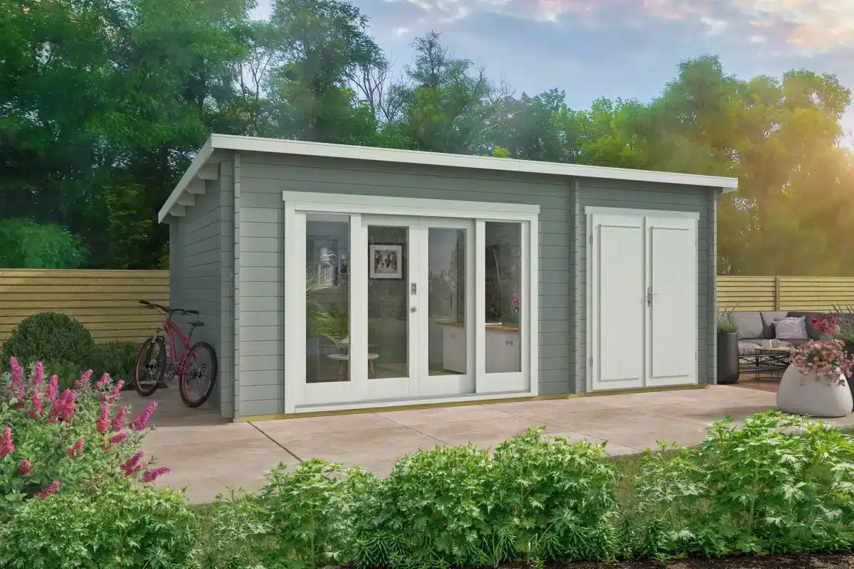 Blokhut – Tuinhuis Meg | 44 mm | onbehandeld