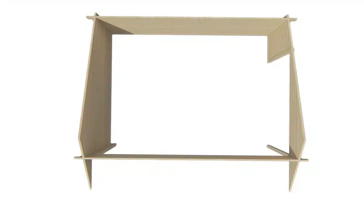 Blokhut – Tuinhuis Thüringen | 44 mm | vuren onbehandeld