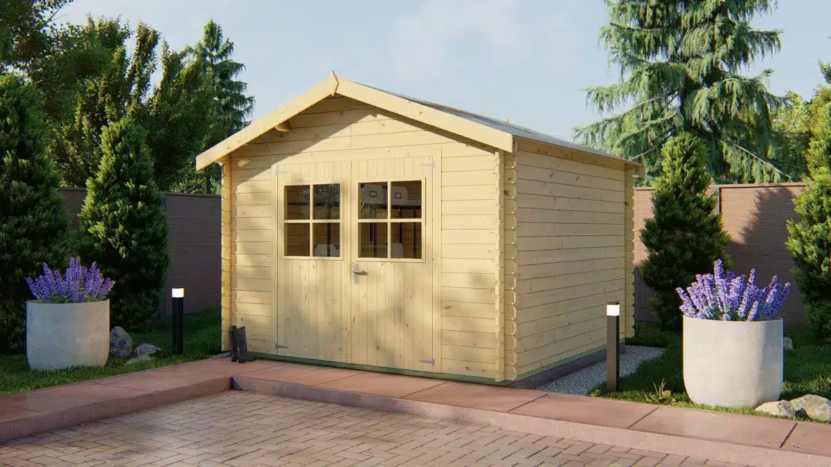 Blokhut – Tuinhuis Noja | 28 mm | onbehandeld