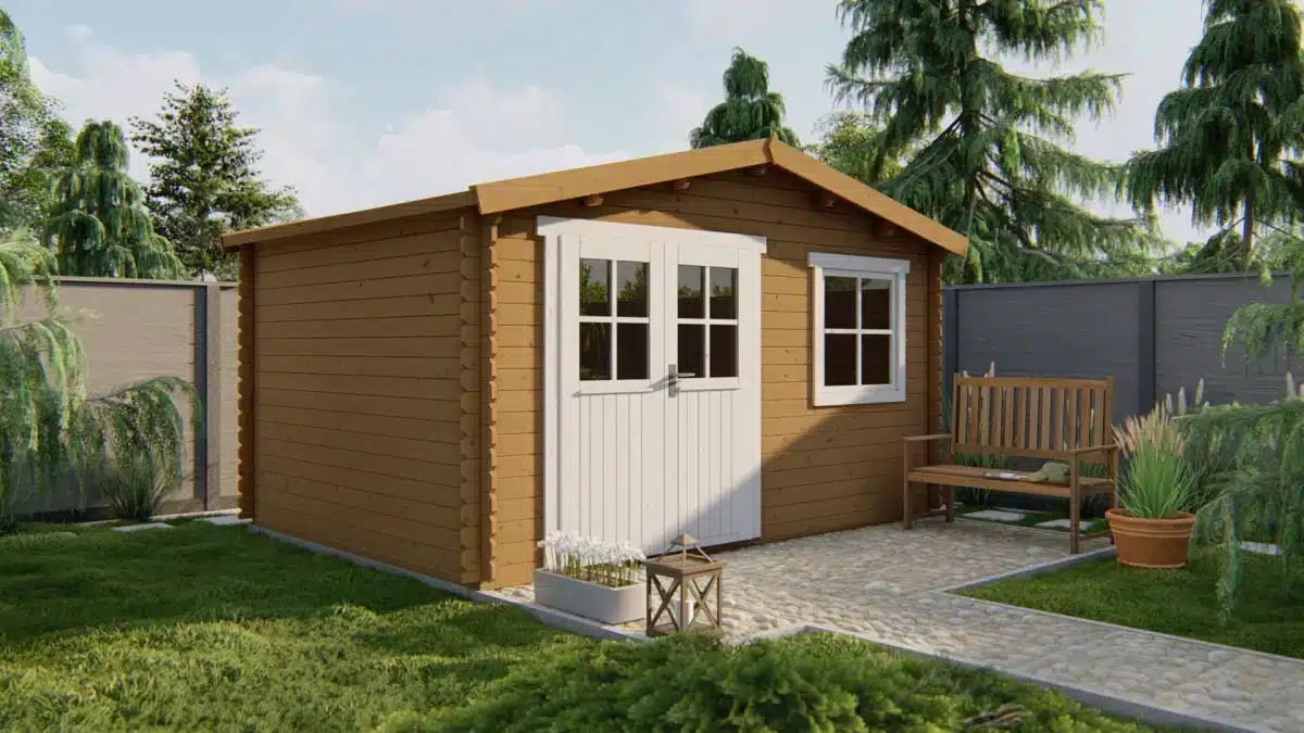 Blokhut – Tuinhuis Gorliz | 28 mm | onbehandeld
