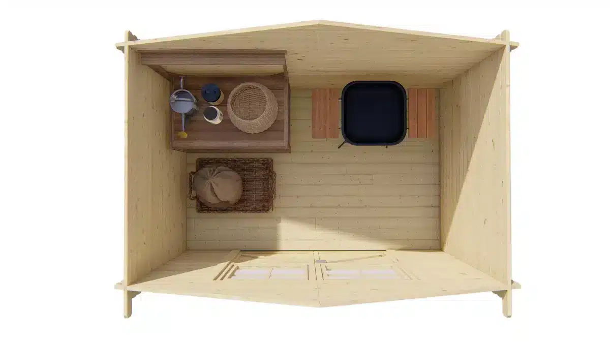 Blokhut – Tuinhuis Somo | 28 mm | onbehandeld
