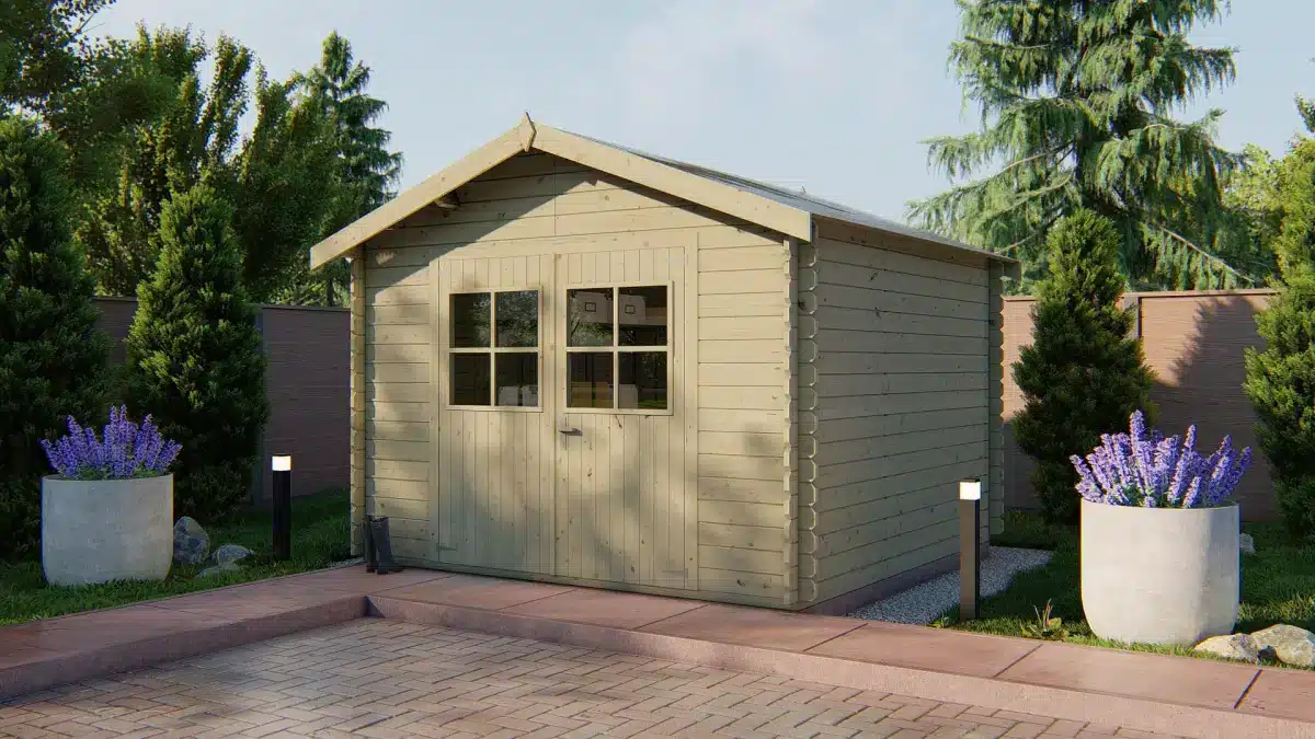 Blokhut – Tuinhuis Noja | 28 mm | onbehandeld