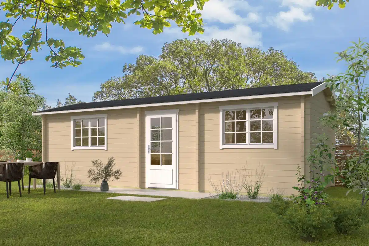 Blokhut – Tuinhuis Ava | 70 mm | vuren onbehandeld