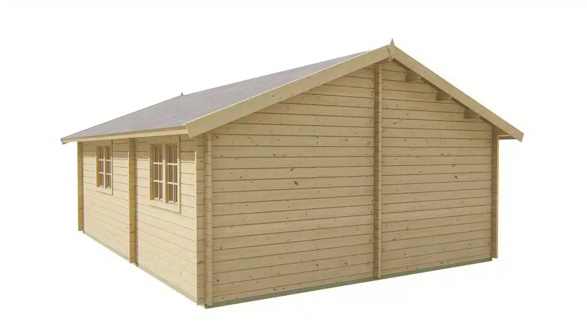 Blokhut – Tuinhuis Cadiz | 44 mm | onbehandeld