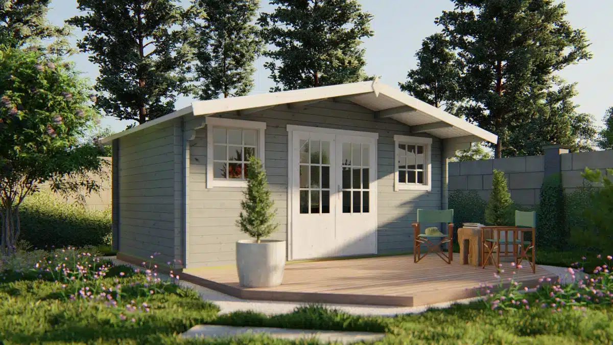 Blokhut – Tuinhuis Karen | 40 mm | onbehandeld