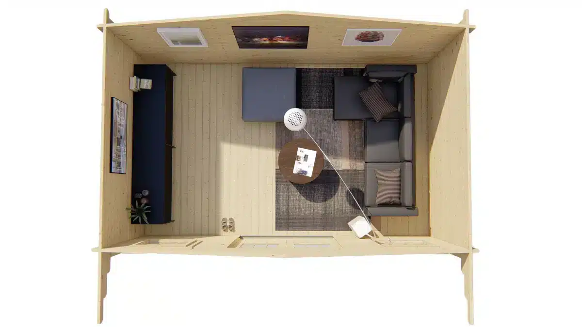 Blokhut – Tuinhuis Karen | 40 mm | onbehandeld