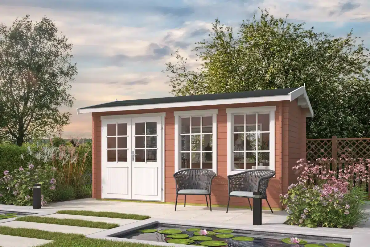 Blokhut – Tuinhuis Shannon | 40 mm | onbehandeld