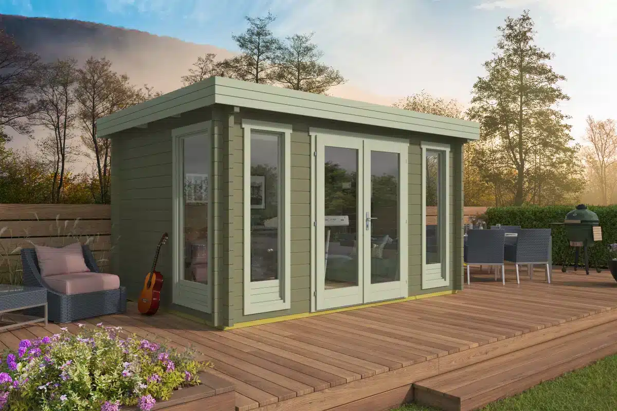 Blokhut – Tuinhuis Victoria | 58 mm | onbehandeld