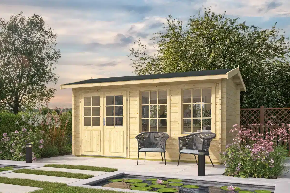 Blokhut – Tuinhuis Shannon | 40 mm | onbehandeld
