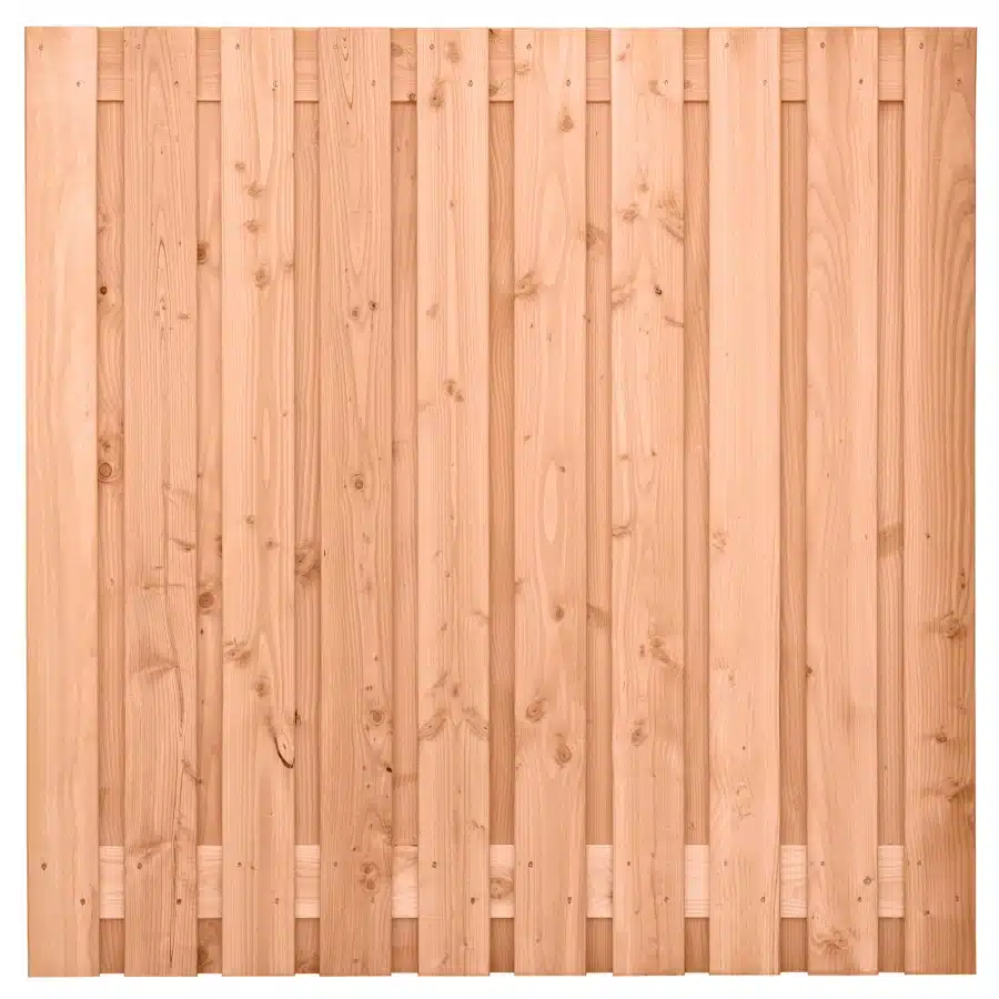 Tuinscherm Douglas geschaafd 21-planks (19 + 2) Zwarte Woud 180 x 180 cm