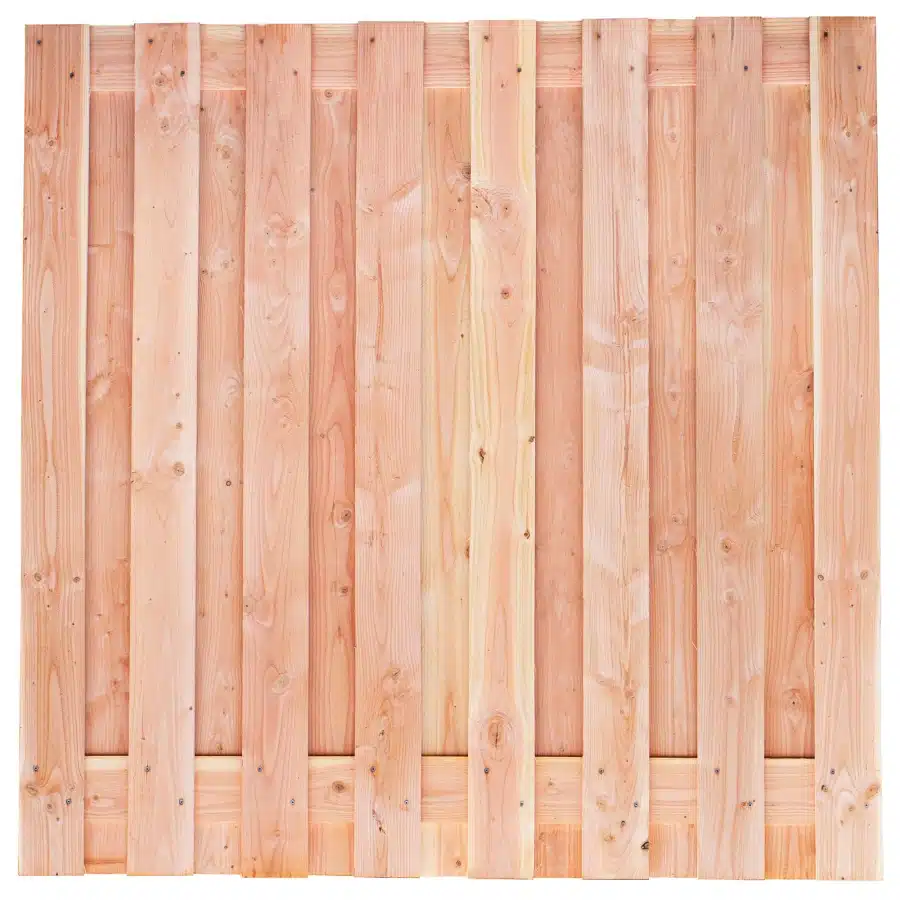 Tuinscherm Douglas, fijnbezaagd, 17-planks (15 + 2) Winterberg 180 x 180 cm