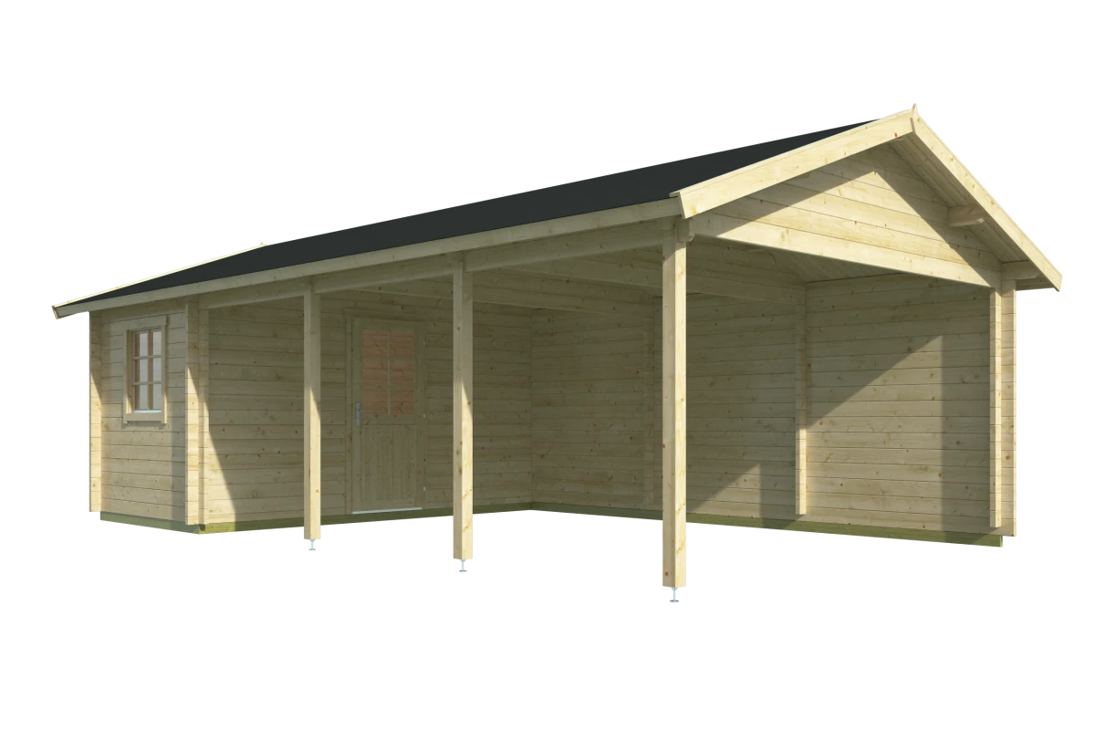 Carport/berging Ever | 44 mm | vuren onbehandeld