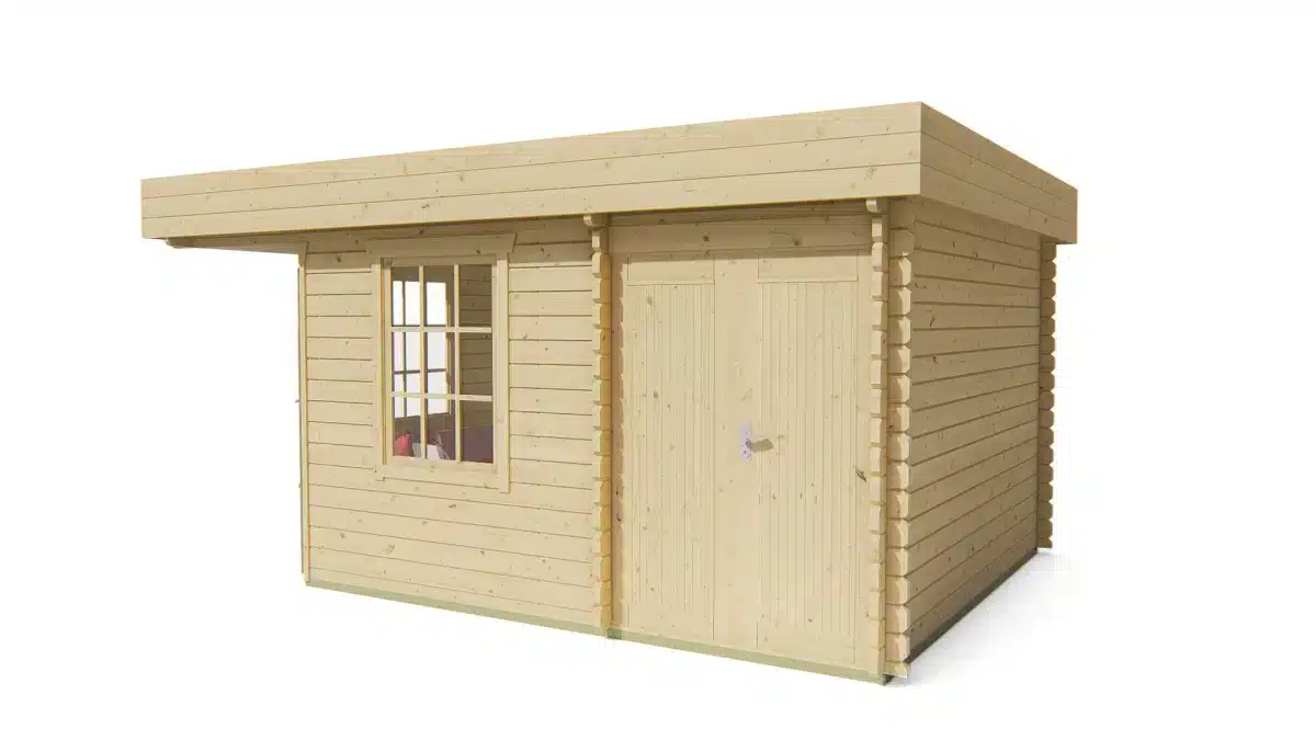 Blokhut – Tuinhuis Helge | 44 mm | vuren onbehandeld