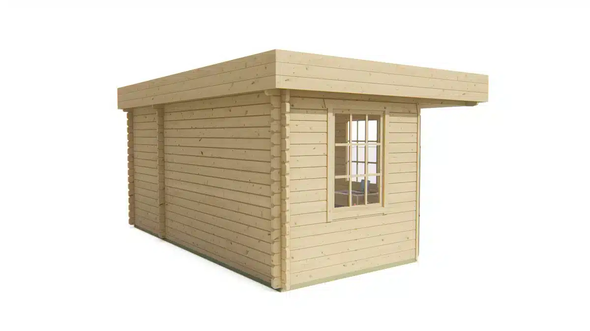 Blokhut – Tuinhuis Helge | 44 mm | vuren onbehandeld