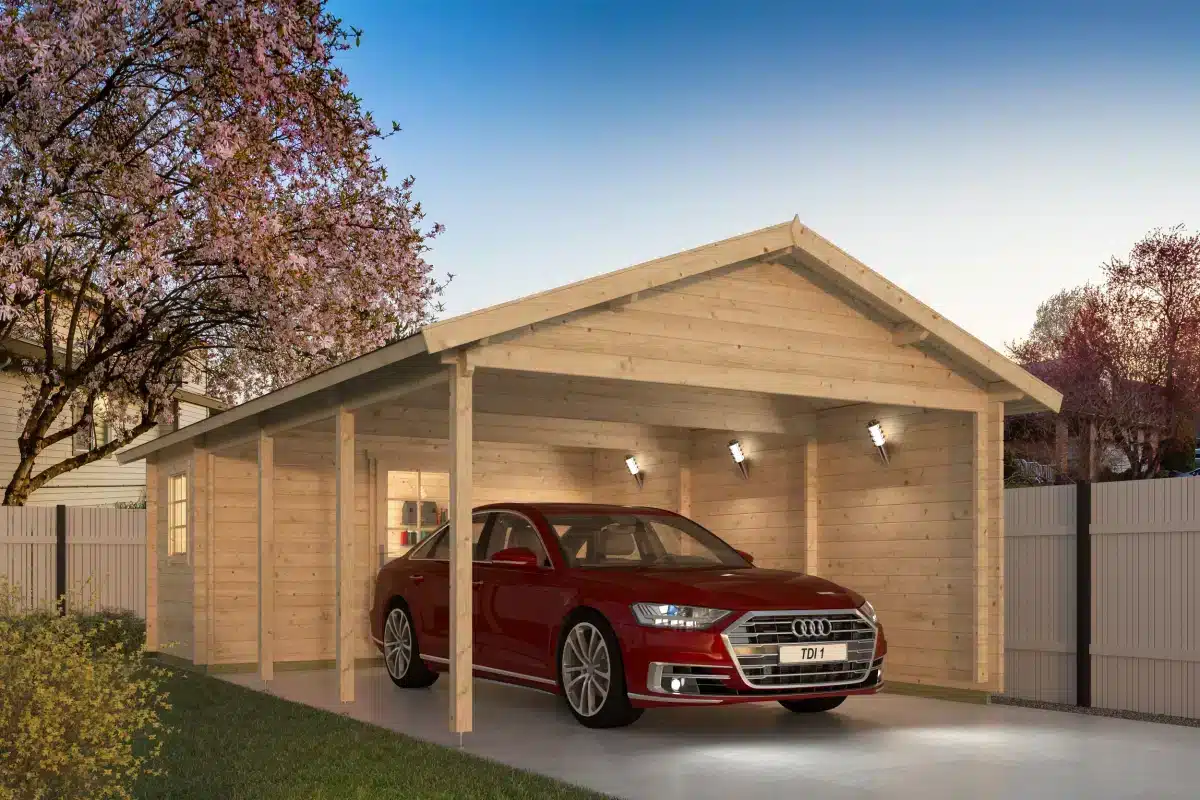Carport/berging Ever | 44 mm | vuren onbehandeld