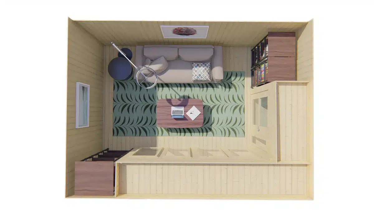 Blokhut – Tuinhuis Elin | 19 mm | onbehandeld