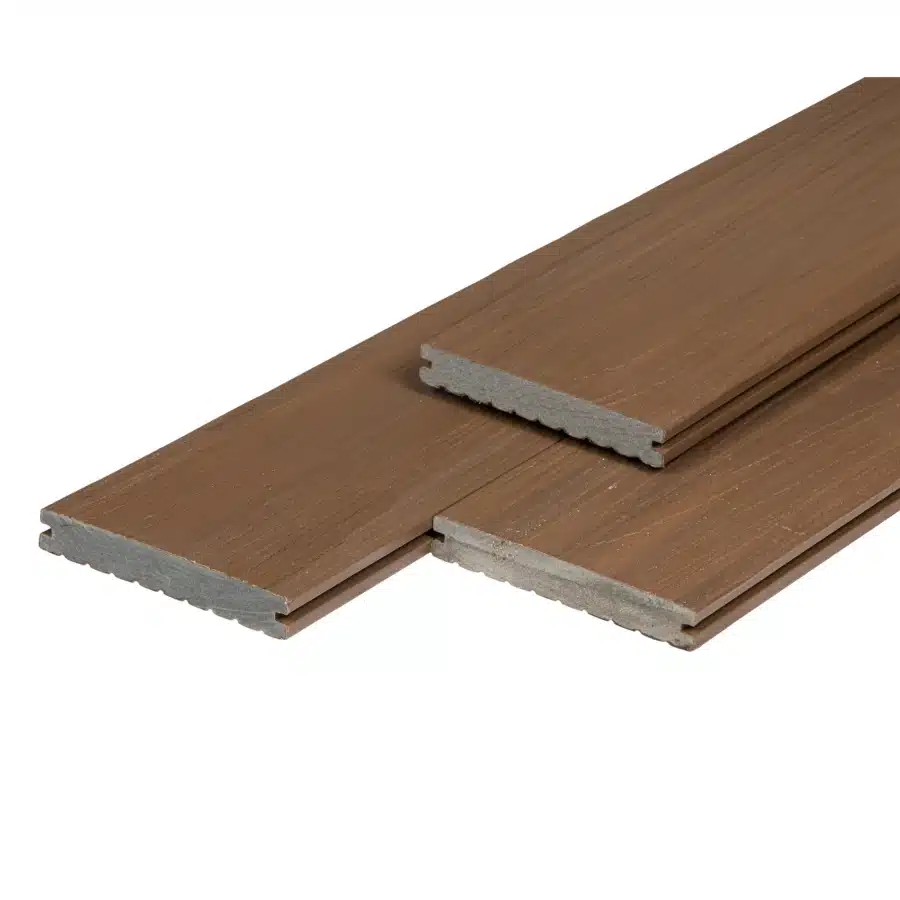 WPC massief vlonderdeel Supreme, Co-Extrusion, Teak 2,0 x 14,0 x 400 cm