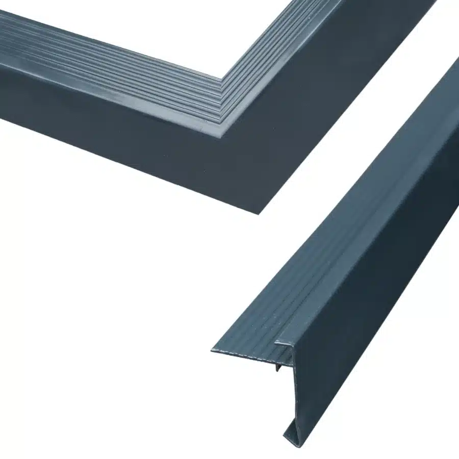 Aluminium daktrim set Antraciet t.b.v. Dora