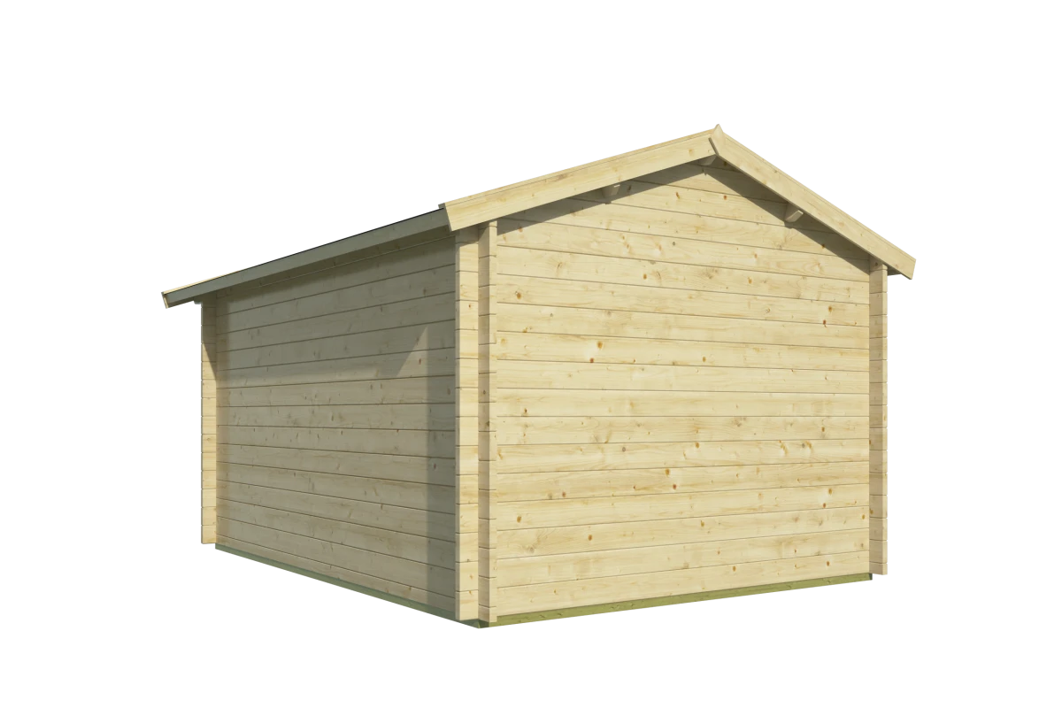 Blokhut – Tuinhuis Peggie | 40 mm | grijs geïmpregneerd