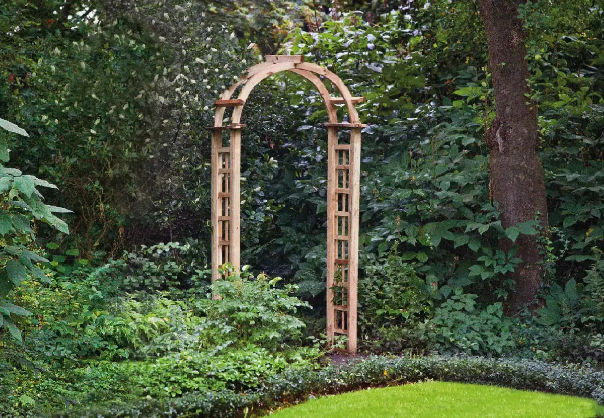 Pergolaboogset compleet grenen groen geïmpregneerd B114 x D54 x H255 cm